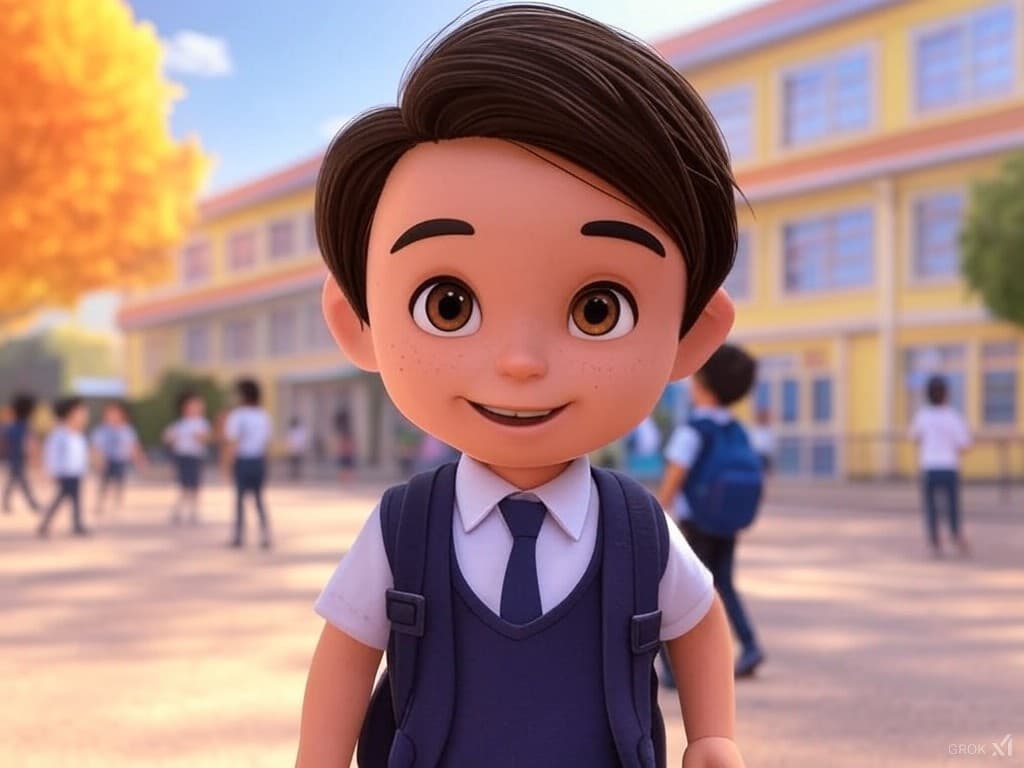 Le Premier Jour d'École de Léo